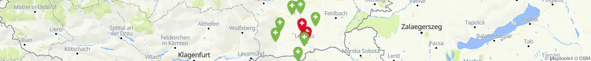 Kartenansicht für Apotheken-Notdienste in der Nähe von Lang (Leibnitz, Steiermark)